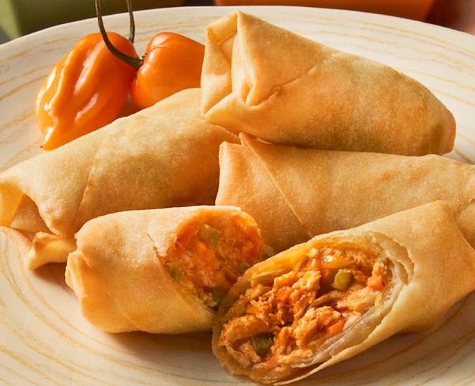 Buffalo Chicken Spring Rolls - Super Bowl