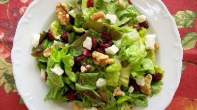 Mixed Greens, Craisin Salad, Family - Christmas