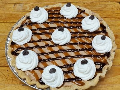 French Silk Pie with Sea Salt & Caramel, Gluten Free - Christmas