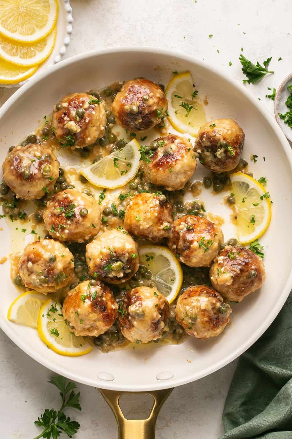 Meatballs With Peas And Lemon Sauce