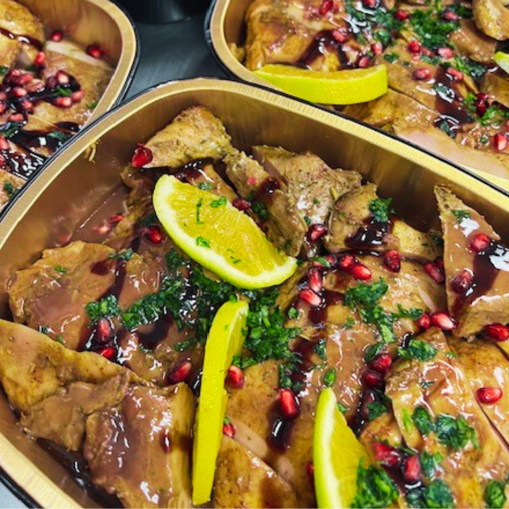 Roasted Chicken Breast With Pomegranate Orange Sauce