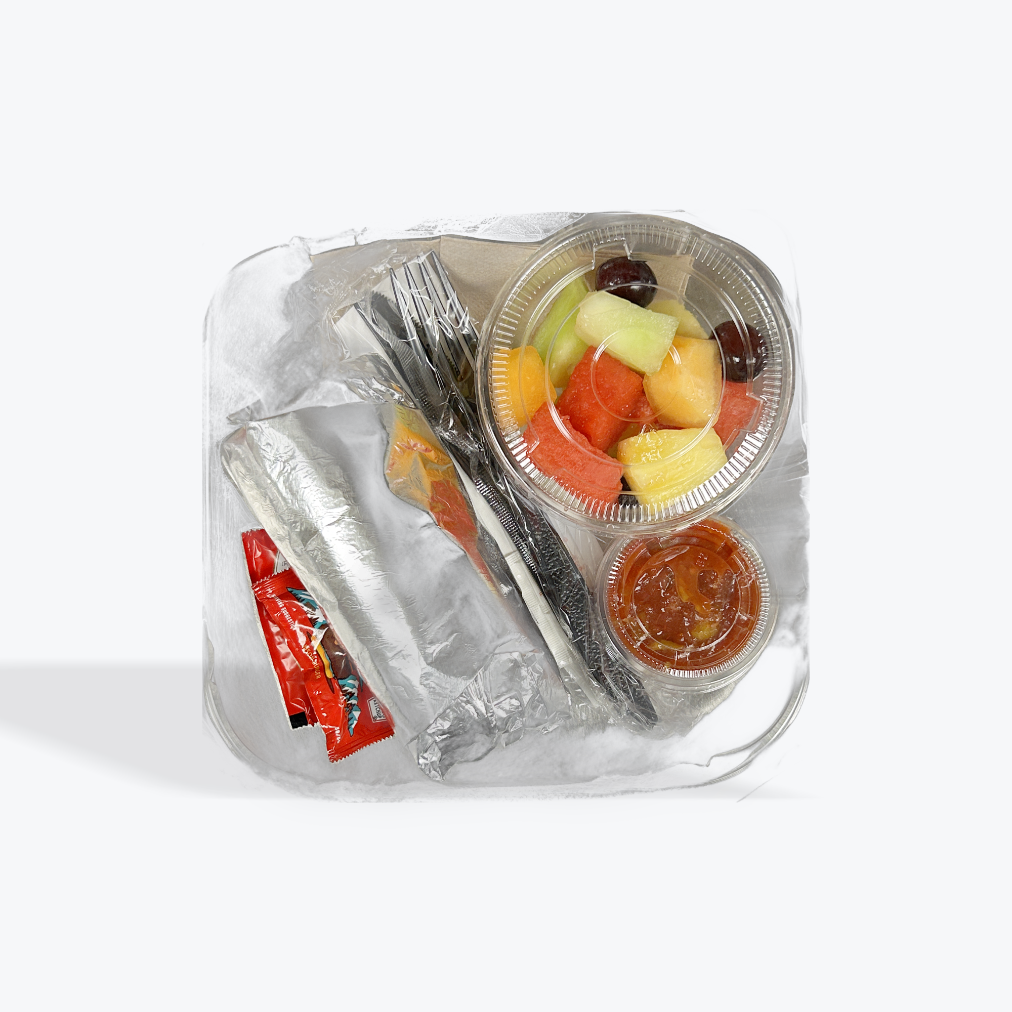 Breakfast Burrito Box (Burrito + Fruit Salad + Salsa)