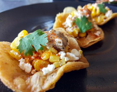 Mini Roasted Corn Elote Cups