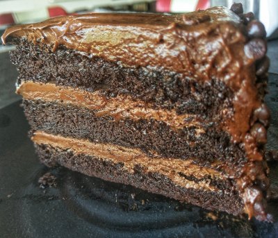 Chocolate Fudge Cake Slice