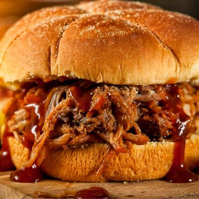 Smoked BBQ Pulled Pork Sandwich Bar