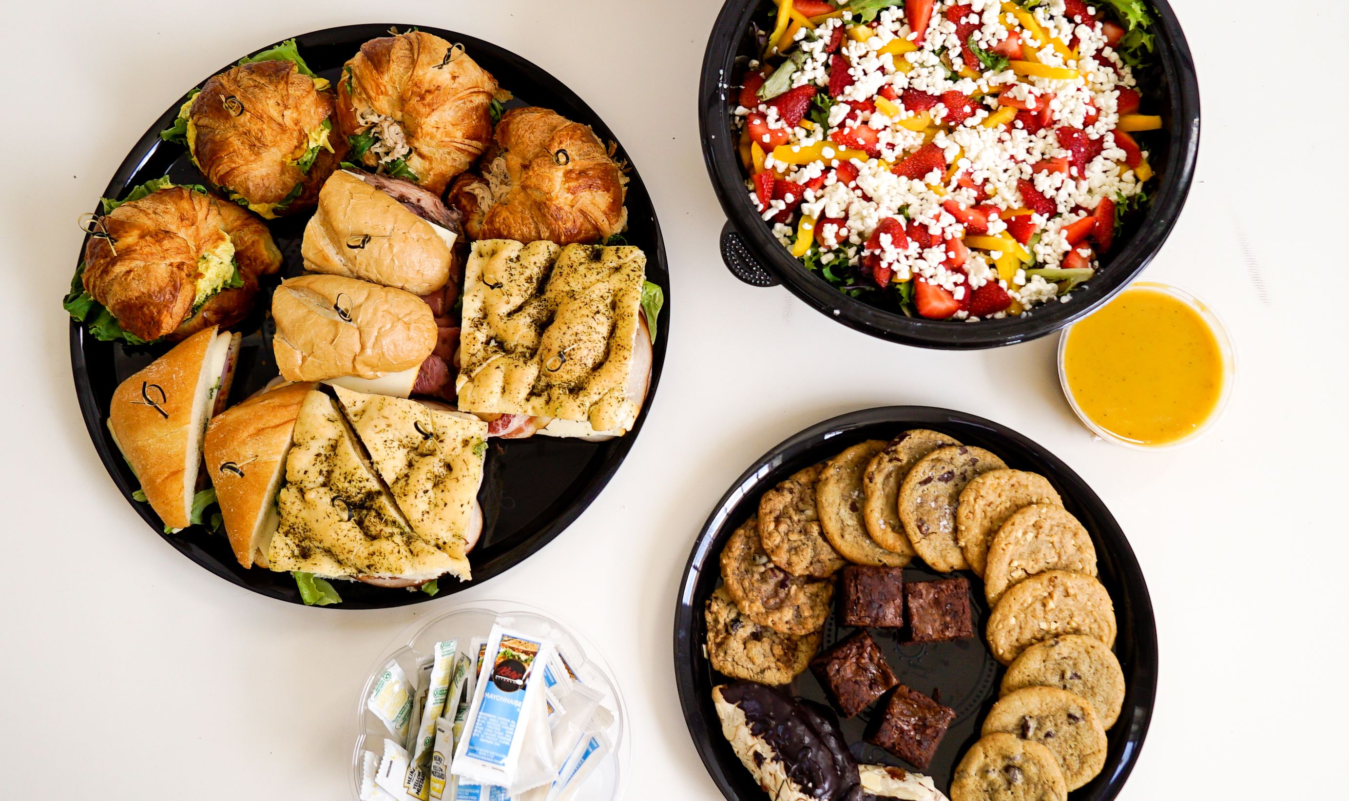 Sandwiches, Salads, Cookies & Brownies Combo