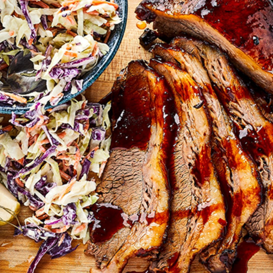 Smoked Brisket & Sesame Slaw