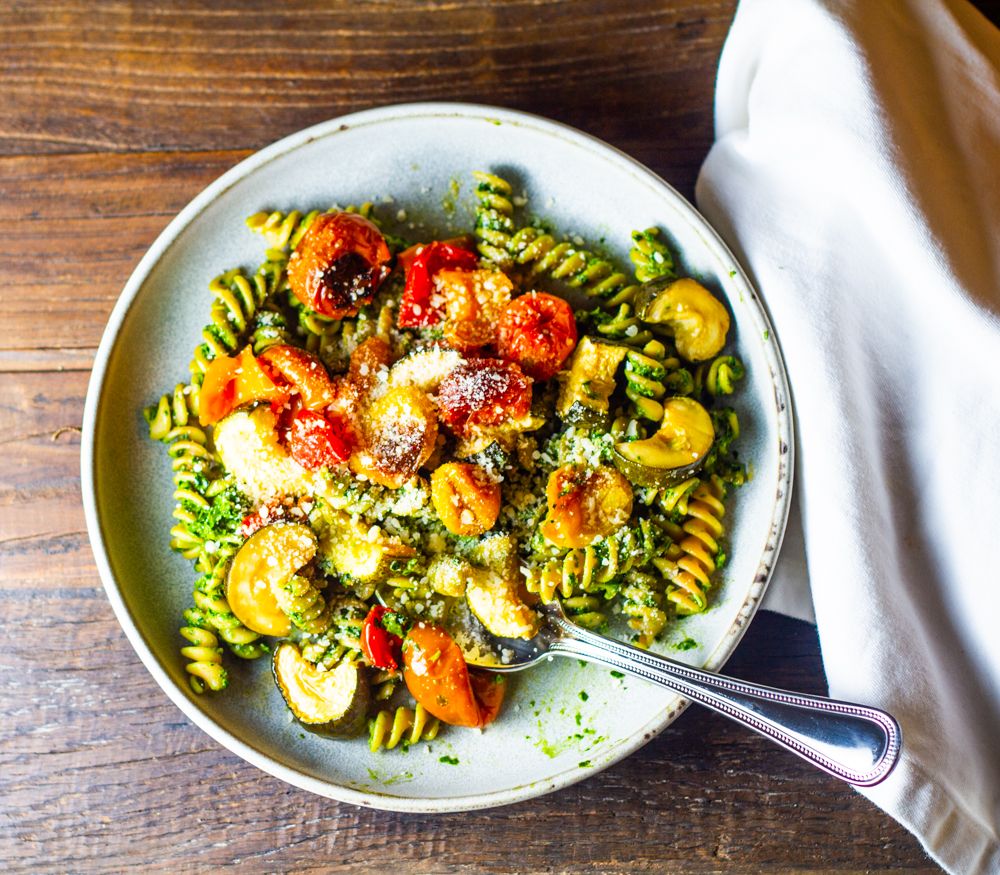 Baked Vegan Pesto Primavera