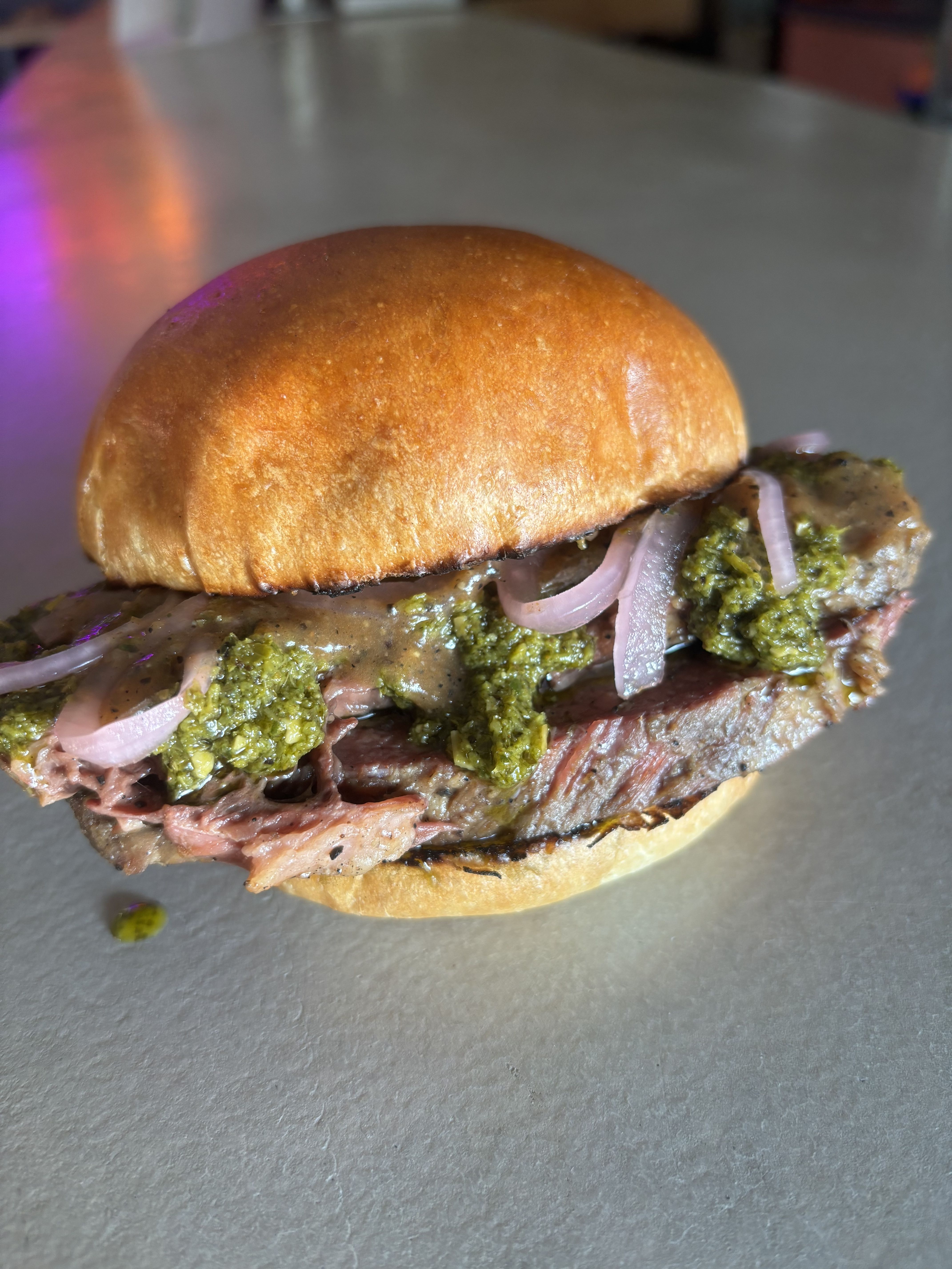 Chimichurri Braised Beef Bun