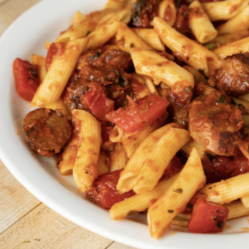 (GF) Italian Sausage, Peppers and Penne Pasta